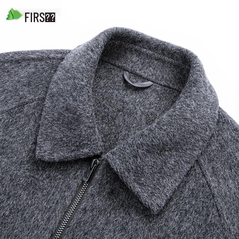 Shanshan Men's Sheep Wool Double-Faced Lapel Jacket