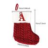 Christmas Stockings Decorative Letter Knitted Sock Hanging Decoration Easy to Hang Festive Christmas Tree Decor