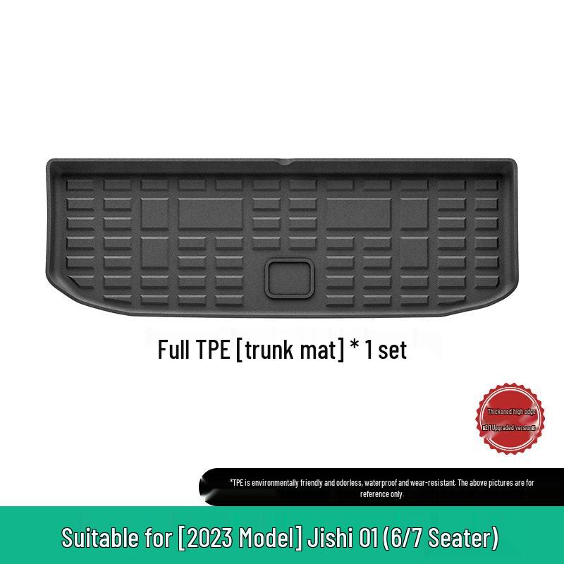 Eco-Friendly TPE Floor Mats for 2023 Jishi 01, Six/Seven-Seater - Complete Set for Trunk and Interior.