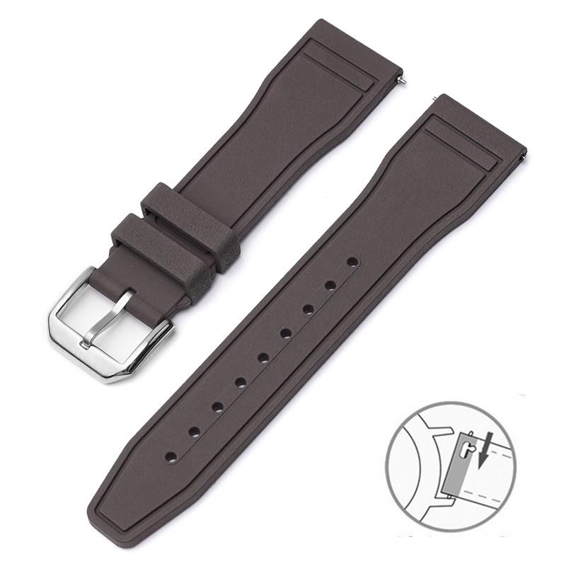 20/21/22mm FKM High-end Rubber Strap for IWC PILOT´S WATCHES And PORTOFINO Series Men Women Fashion Casual Watchband