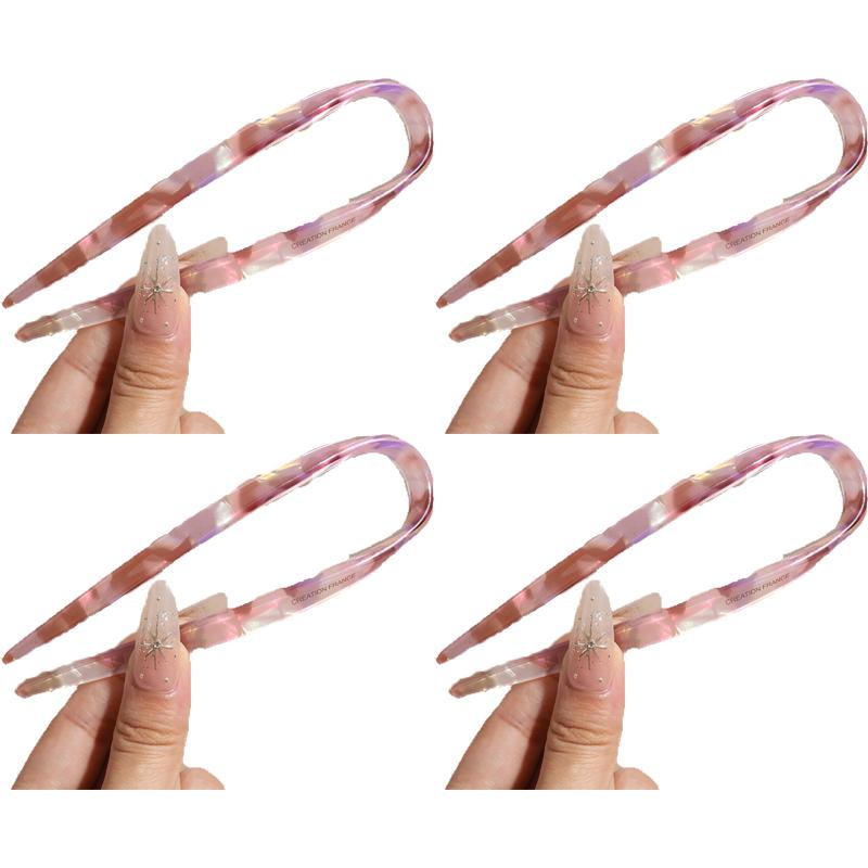 Chinese-style New Chinese Retro U-shaped Acetate Hairpin Fashion Gold Label Simple Hairpin Hair Accessory