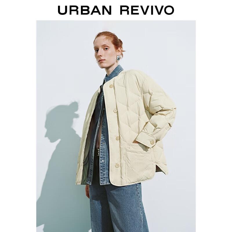 

Женский пуховик UR на пуговицах с ромбовидной стежкой L