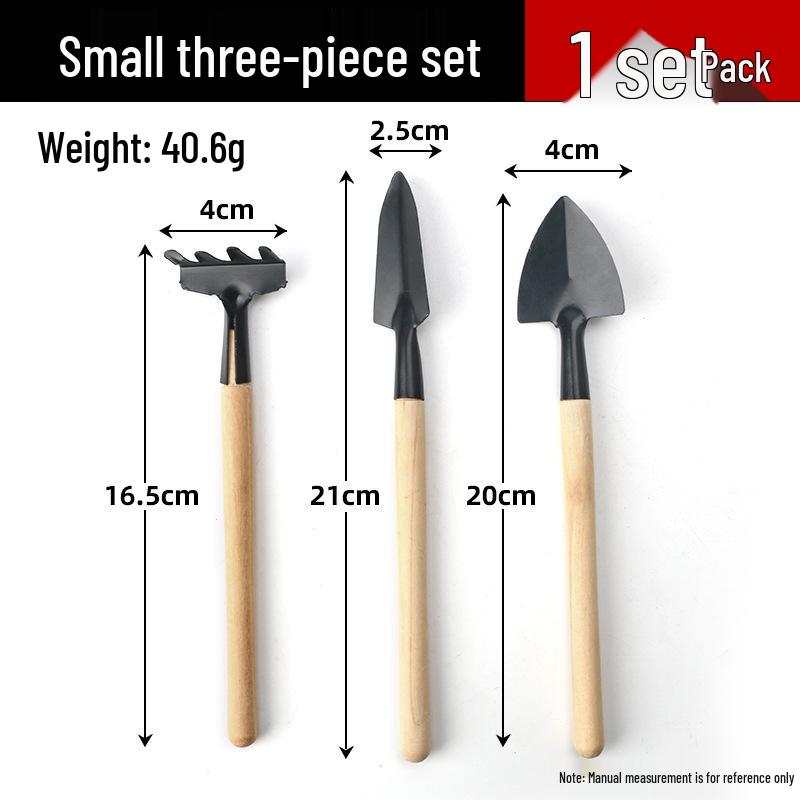 CPAI Gardening Tool Set: Small Shovel, Rake, Hoe, and Spade for Planting Flowers and Vegetables.