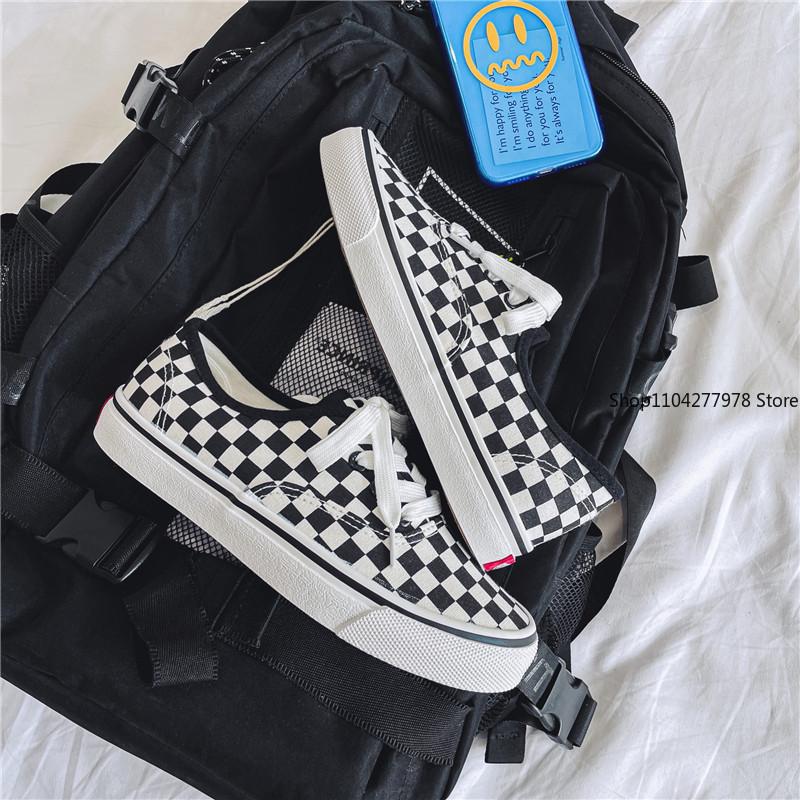 Fashion Unisex Canvas Shoes for Men Casual Wear-resistant Breathable Trendy Men's Sneakers Men Lace-up White Flats Zapatillas De Deporte
