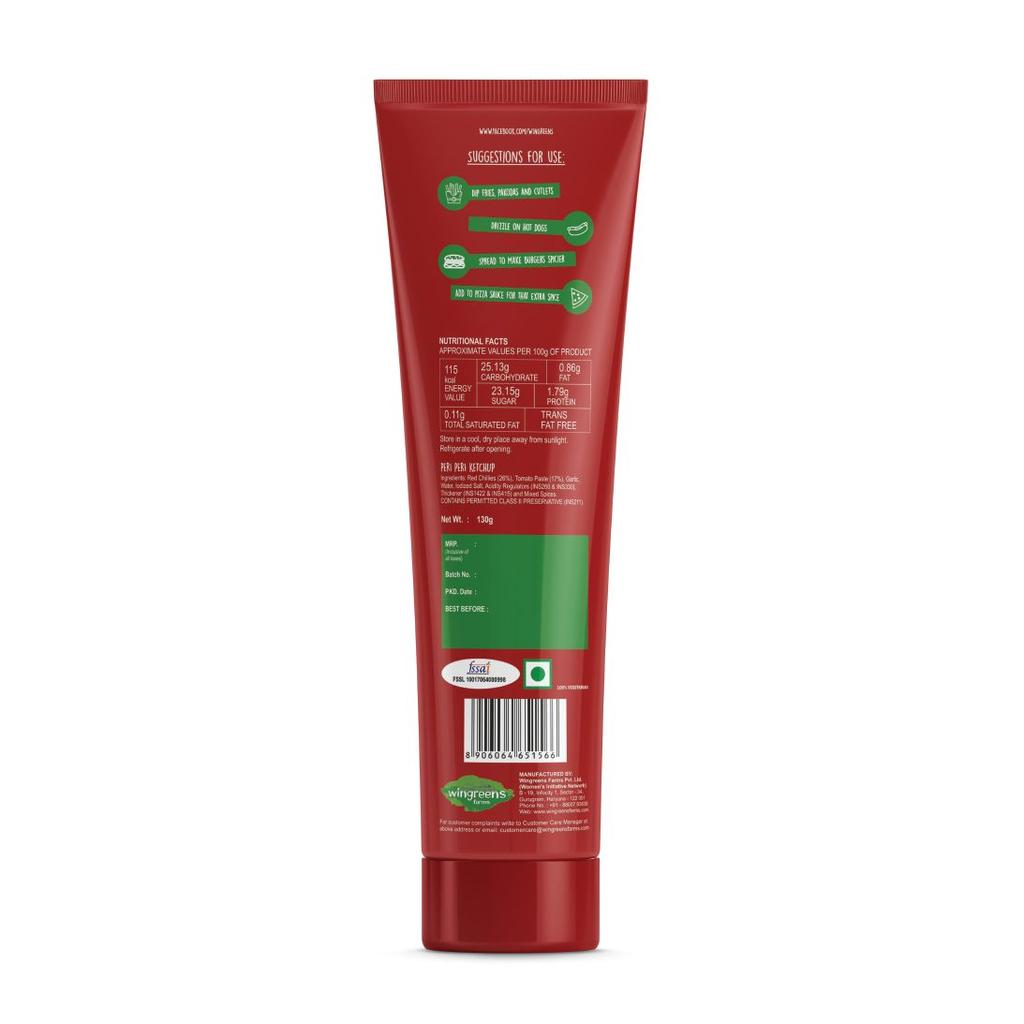 Ketchup Peri Peri (130 G), Peri Peri Ketchup, Wingreens Farms