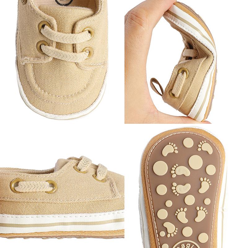 Non-Slip Canvas Slip-On Shoes for Babies 6-12 Months – Soft Sole, Stay-On Design for Boys and Girls