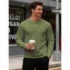 Men S Slim Fit Long Sleeve Hoodless Sweatshirt Jacquard Grid Vintage Base Shirt
