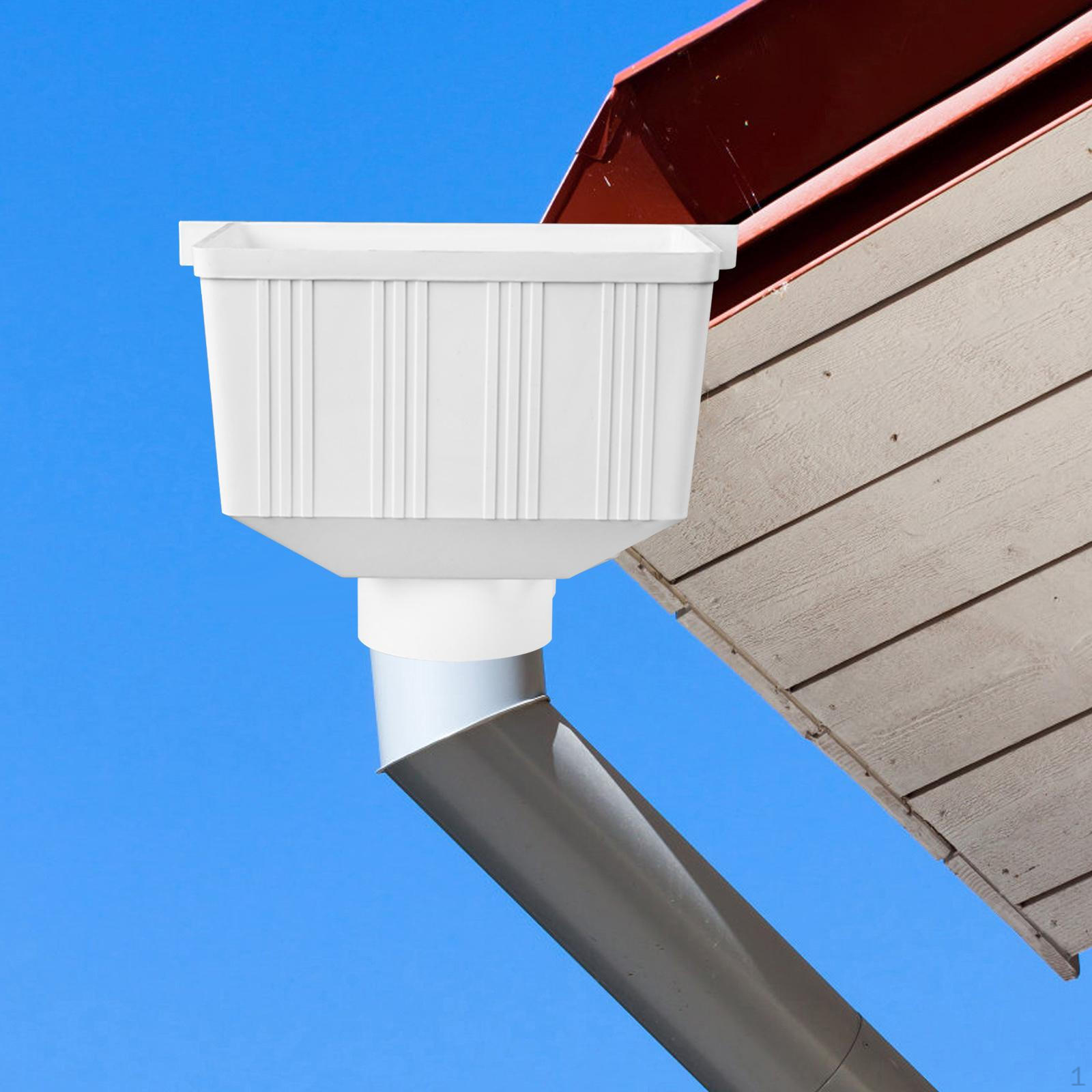 

Downspout Drain Connector, Collection System, PVC Collector, Rain Diverter Pair Style A