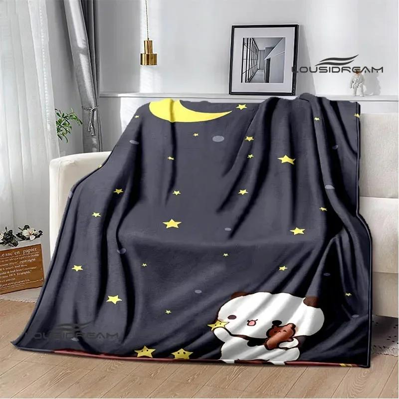 Cute cartoon bear printed blanket Warm Flannel Blankets Soft and Comfortable Home Travel Blanket bed linings Birthday Gift