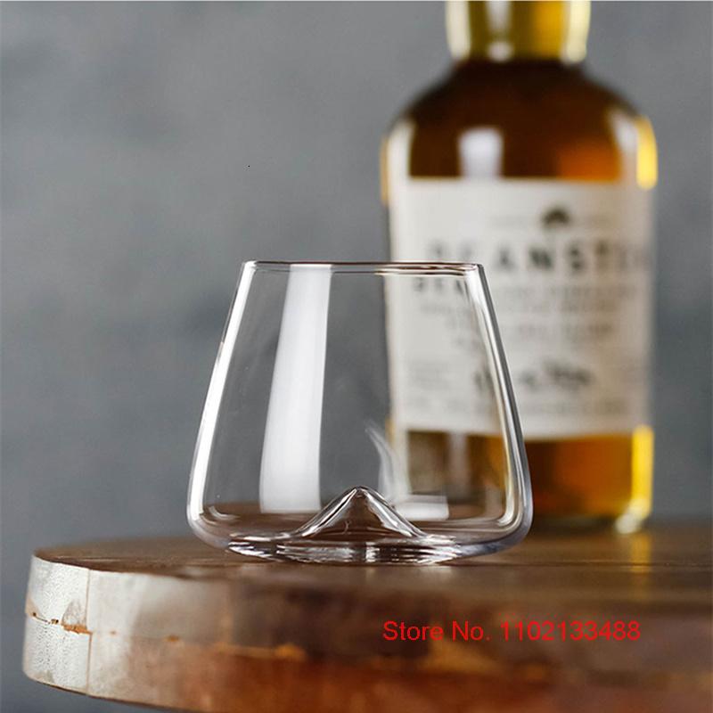 2 Pcs Vortex Whiskey Glass Denmark Old-fashioned Crystal Wine Glasses Swirl Eddy Rock Tumbler Cognac Brandy Snifters Liqueur Cup