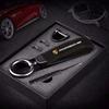 Porte-clés en Cuir Daim Porte-clés Porte-clés Pendentif Pour Porsche Panamera Cayenne Taycan 911 718 Macan Carrera-GT 928 944