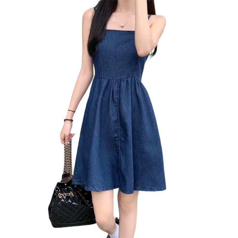 Women's Slimming Denim Short Skirt: Age-Defying Summer Style with Waist-Cinching Petite Puffy Design