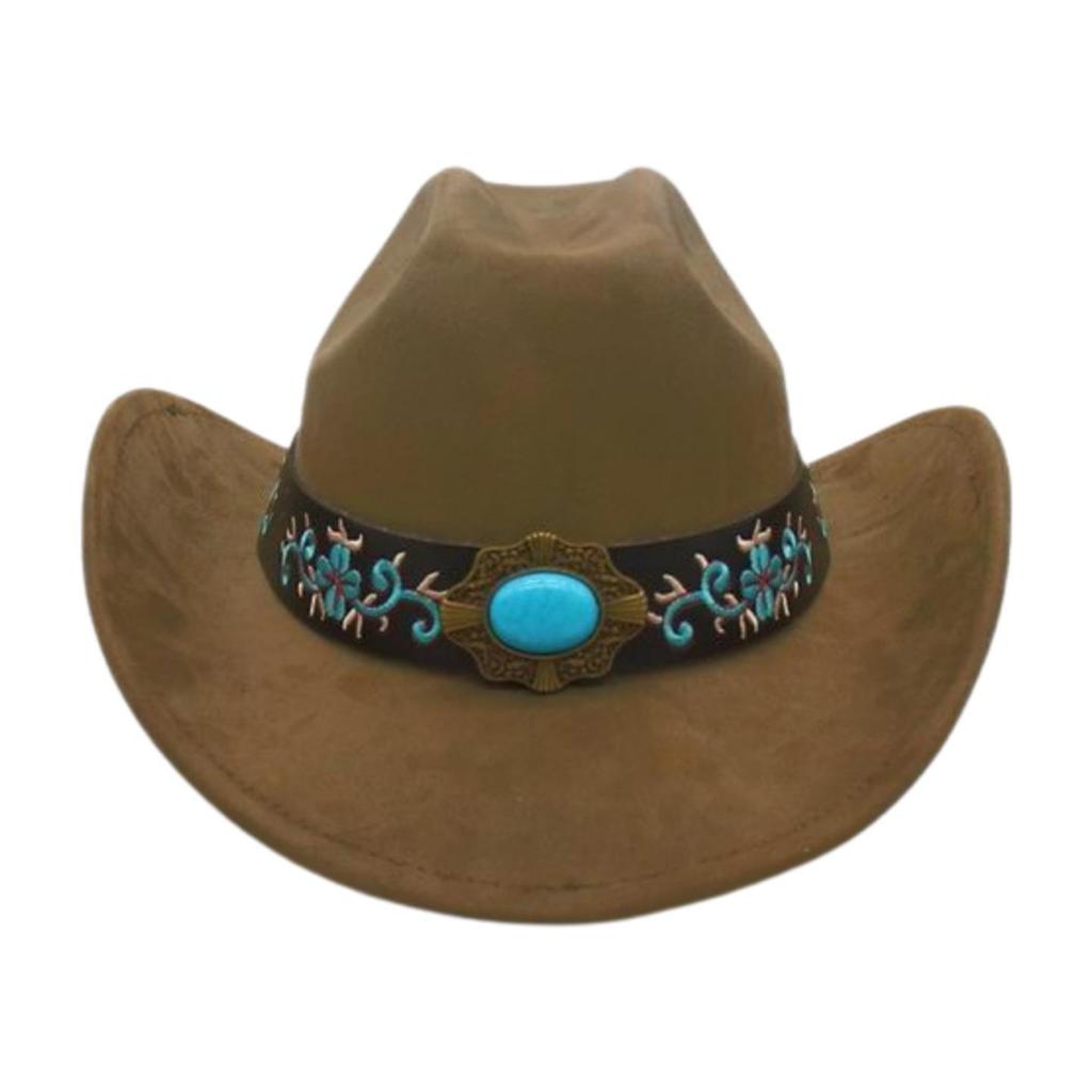 Foreign Trade  Tourism Top Hat Niche Western Cowboy Hat Niche Ethnic Style Skull Stage Dance Performance Hat