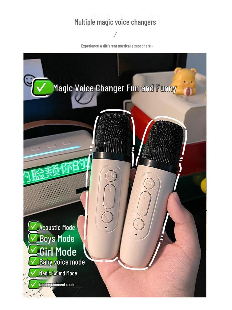 2026 German YF Bluetooth Speaker with Karaoke Mic – Stylish All-in-One for Home & Celebrations