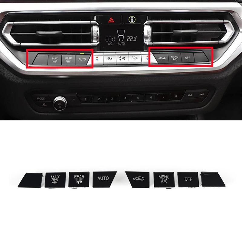 BMW 3 Series G20/G28 Air Conditioning Button 8-Piece Set - Piano Finish