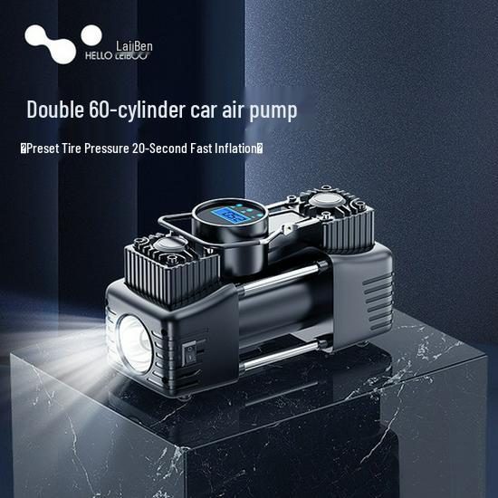 Compact Wireless Electric Tire Inflator & Air Pump with Handheld Feature