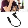 XLR Microphone Extension Cable Adapter 90 Degree XLR Male to Female 3 Pin Mic Cord for Speakers Stud