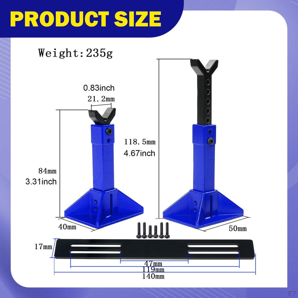 RC Car Jack Stand Diorama Display, Micro Landscape Decor, Photo Props, Miniature Model for 1/18 1/12