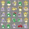 50 Little Dinosaur Graffiti Stickers Cartoon Cute Creative Guka Decorative Water Cup Mobile Laptop Stickers