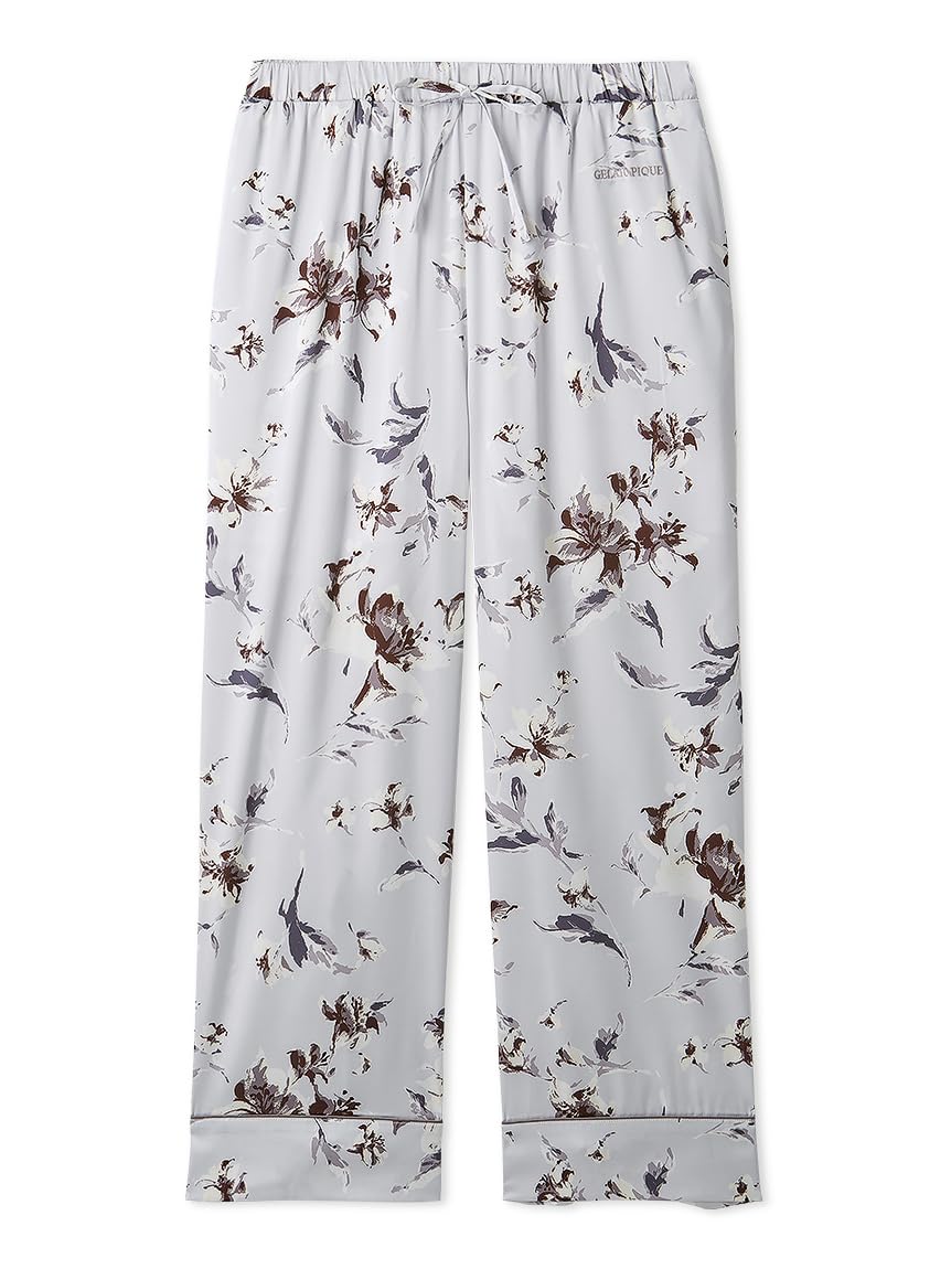 

Gelato Pique День Цветочный Сатин Кант Длинные Брюки PWFP252240 BLU Материнский Женский синий