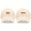 Neuer Papa Mama Stickerei Weiche Baumwolle Baseballkappe Mode Damen Herren Hut Sport Visier Snapback Kappe Sonnenhut Atmungsaktiv Outdoor Kappen
