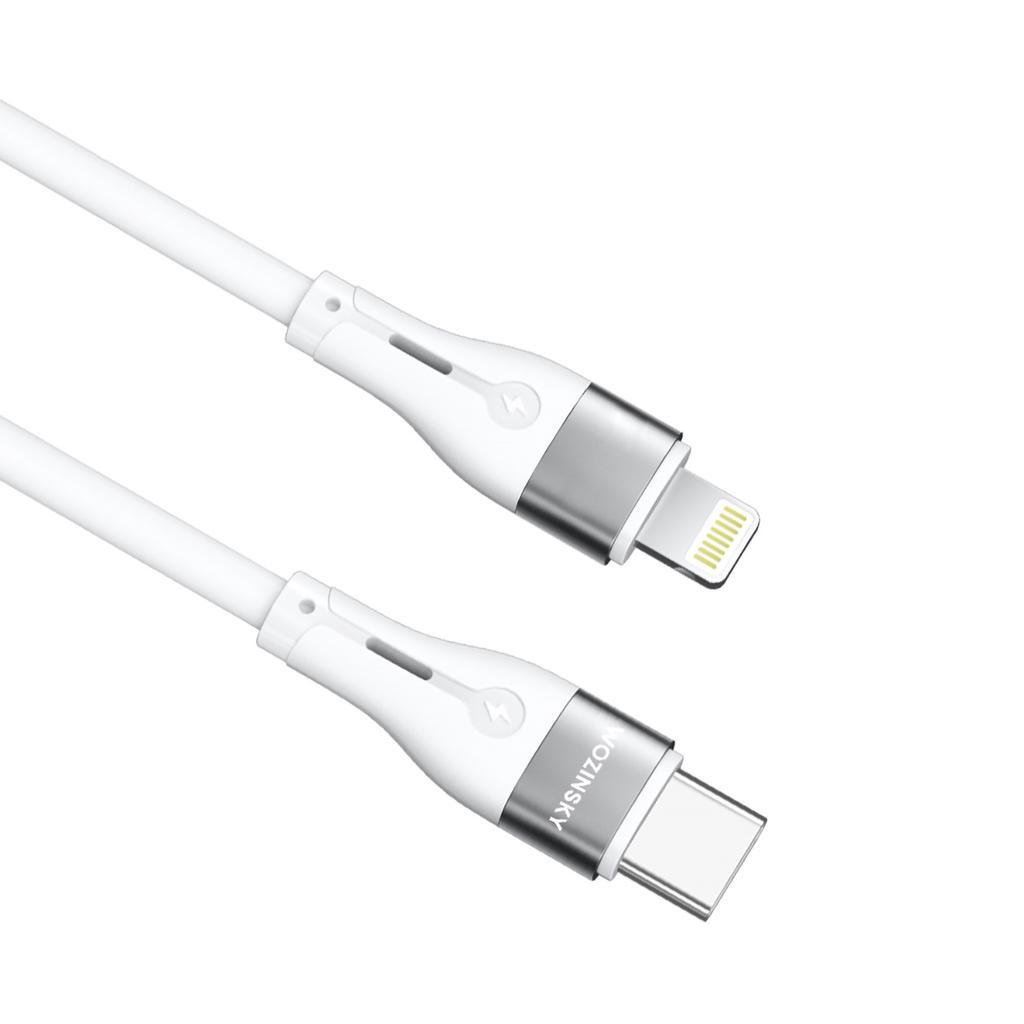 Wozinsky WSTCL2 2m White Lightning/USB-C PD 27W Cable