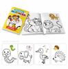 1SET Coloring Book A4 Russian Original Cute Pattern Painting Book Early Education Fun Graffiti Glue Coloring Book