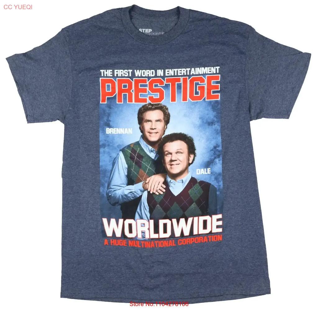 Step Brothers T Shirt Men's Prestige Worldwide Brennan and Dale Comedy Vintage Washed Stretched Graphic Breathable Casual