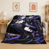 Black Butler Cartoon Anime Flanelldecke Weiche Warme Überwurfdecke für Schlafzimmer Wohnzimmer Bett Reise Camping Picknick Geschenk