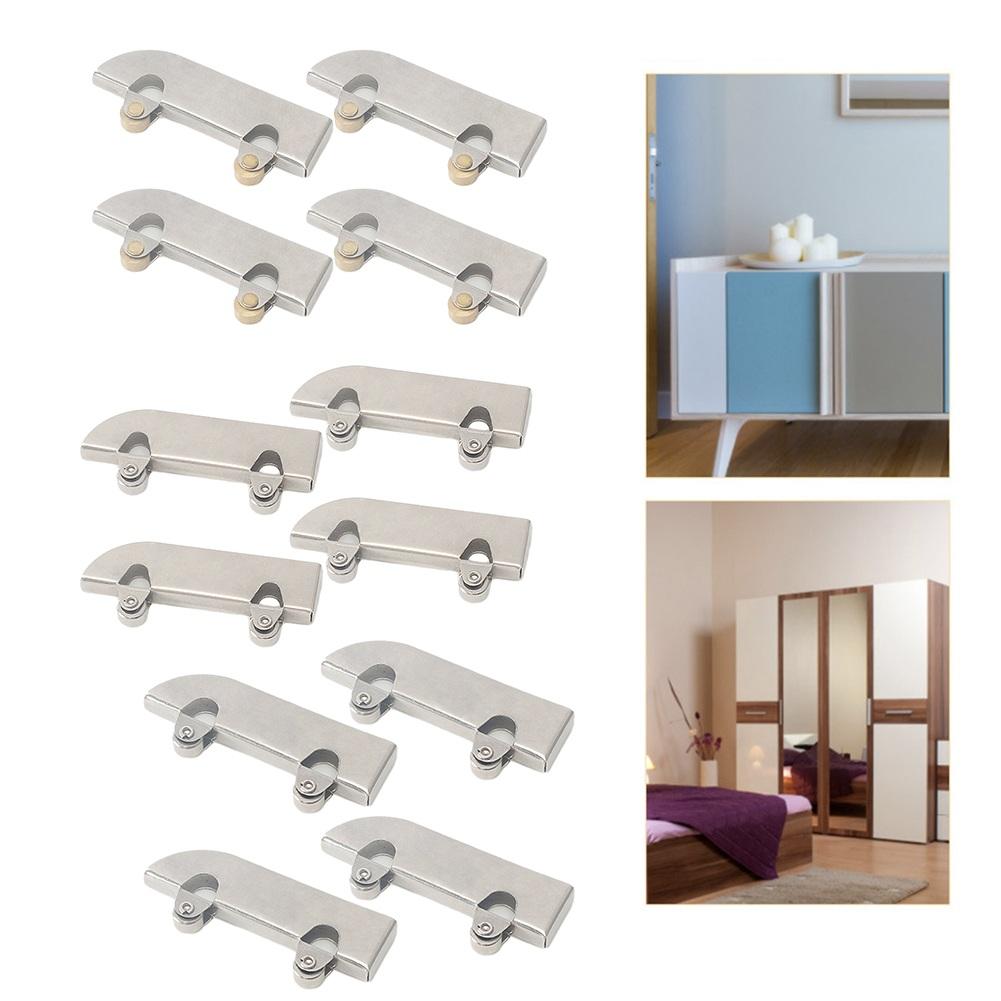 4PCS For Sliding Door Track Rollers Made of Stainless Steel Rust Resistant and Sturdy Design for Various Applications