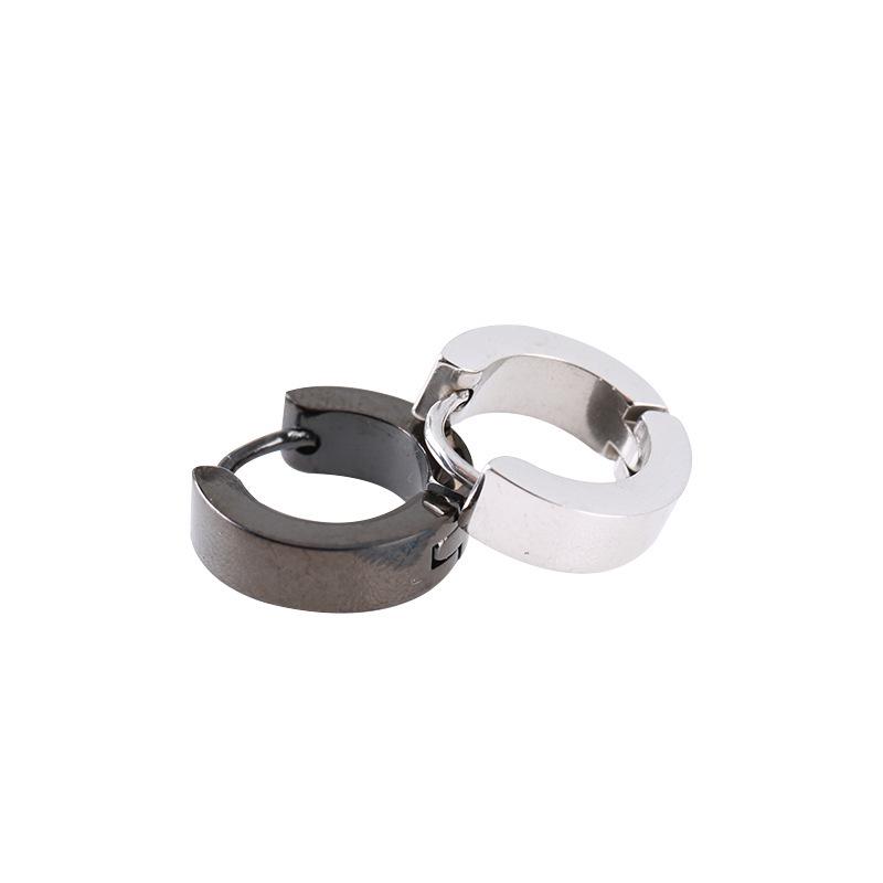 Trendy Unisex Stainless Steel Round Ear Cuff Earrings