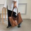 Soft PU Leather Big Tote Bags for Women  Winter Trends Shoulder Bag Ladies Designer Top Handle Bag Practical
