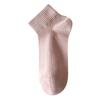 5 Pairs of Women's Spring and Summer Thin Breathable White Boneless Antibacterial and Deodorant Short Tube Cotton Socks