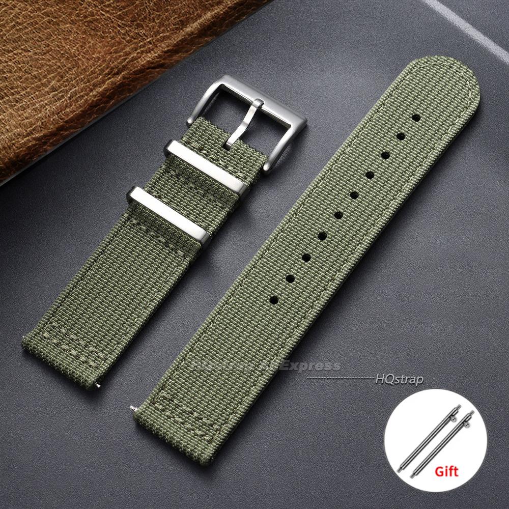 Curea de ceas din pânză și nailon 20mm 22mm Brățară universală cu eliberare rapidă pentru bărbați Femei Curea sport Accesorii pentru brățară smartwatch