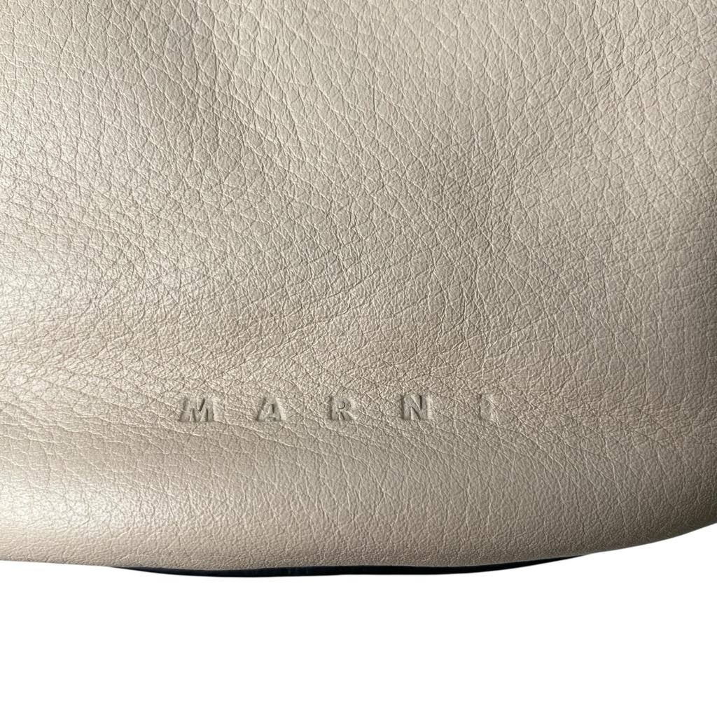 Used MARNIShoulder Bag Ivory/Green system leather Women