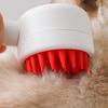 Pet Massage Shower Brush with Builtin Shampoo Storage Dog Grooming Brush Ergonomic Handle Pet Hair Cleaning Brush for Dog Cat