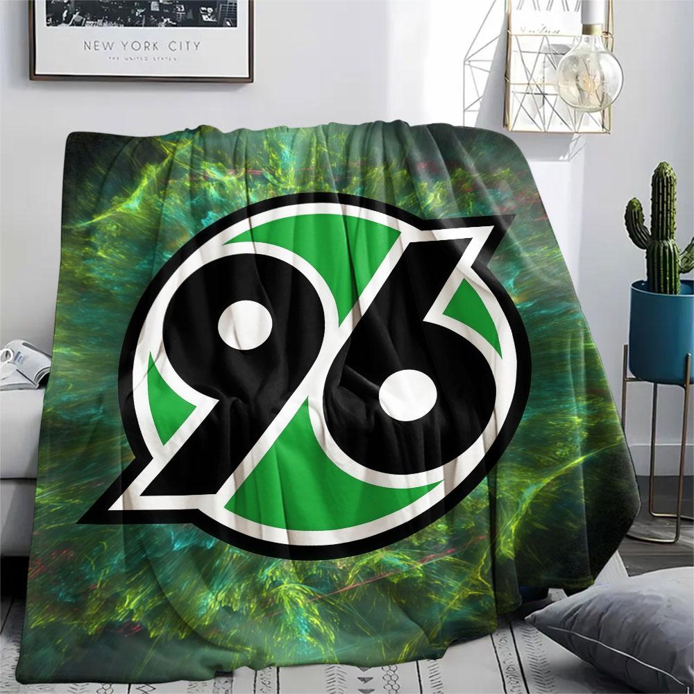 1PC Hannover 96 Patterned Flannel Blanket Suitable For All Seasons for Home Decor Warmth and Comfort Gifts Holiday Present