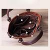 Luxe Handtas Dames Tote Bag Vintage Gewaxt Leer Schoudertas voor Werk Reizen Herfst Winter Nieuwe Mode Portemonnee