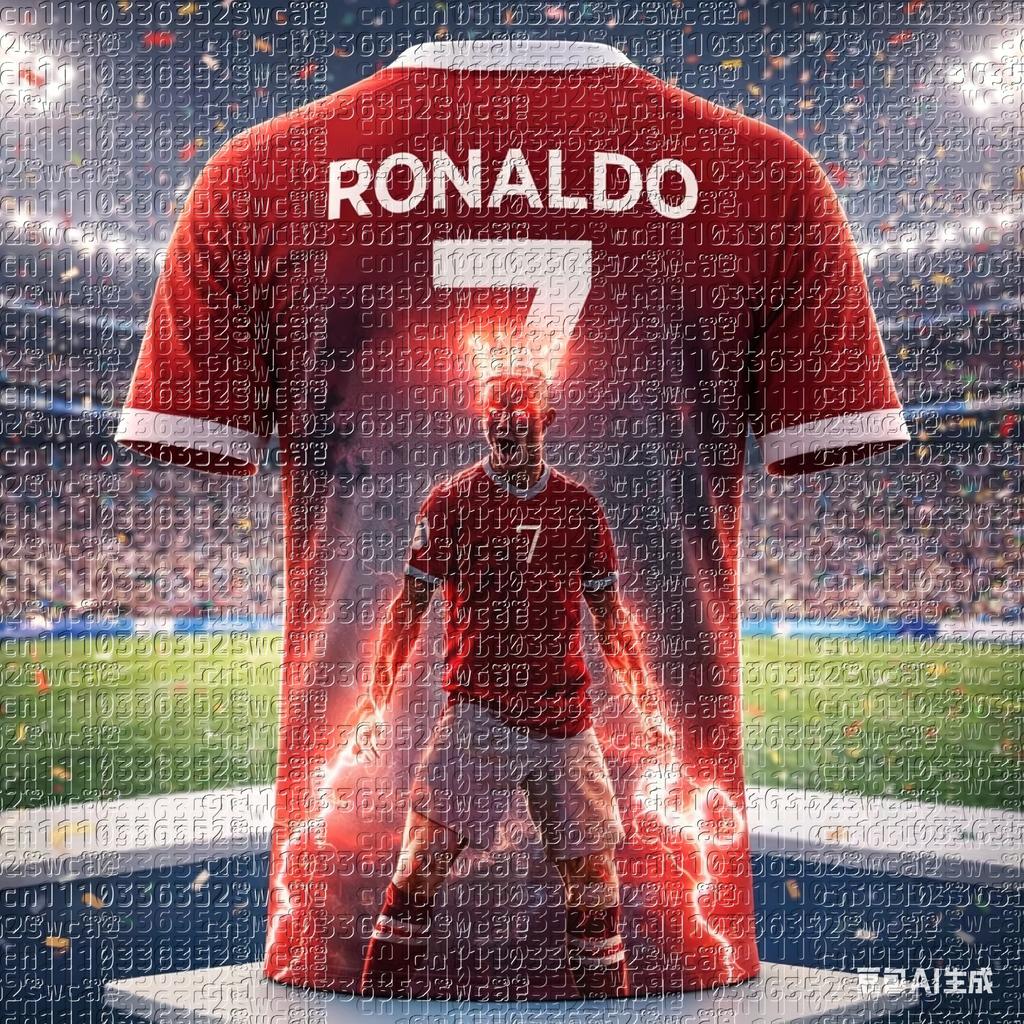 T-shirt 3D alla moda da uomo Cristiano Ronaldo Estate Sportswear da esterno Traspirante Palestra Corsa Allenamento Top per Fan Abbinamento Famigliare