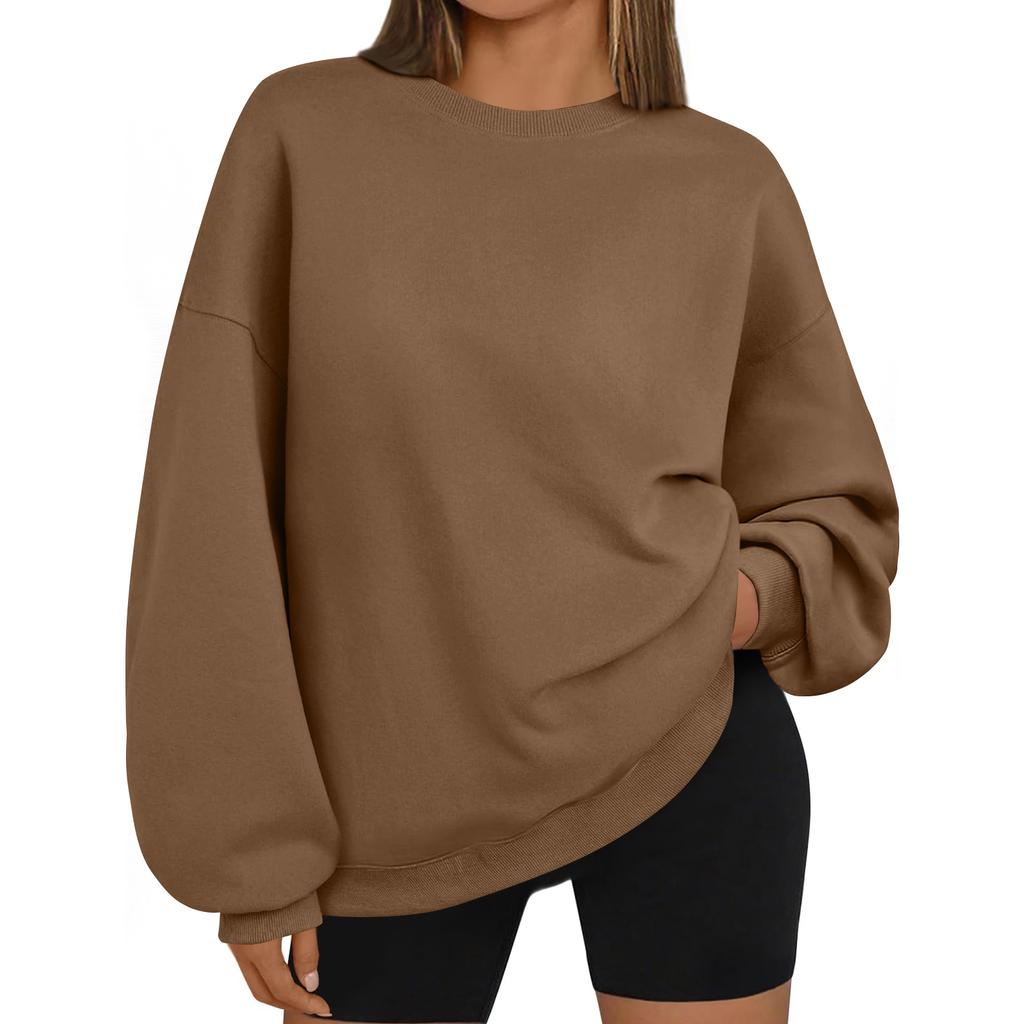 Women's Solid-color Fashionable Long-sleeved Top