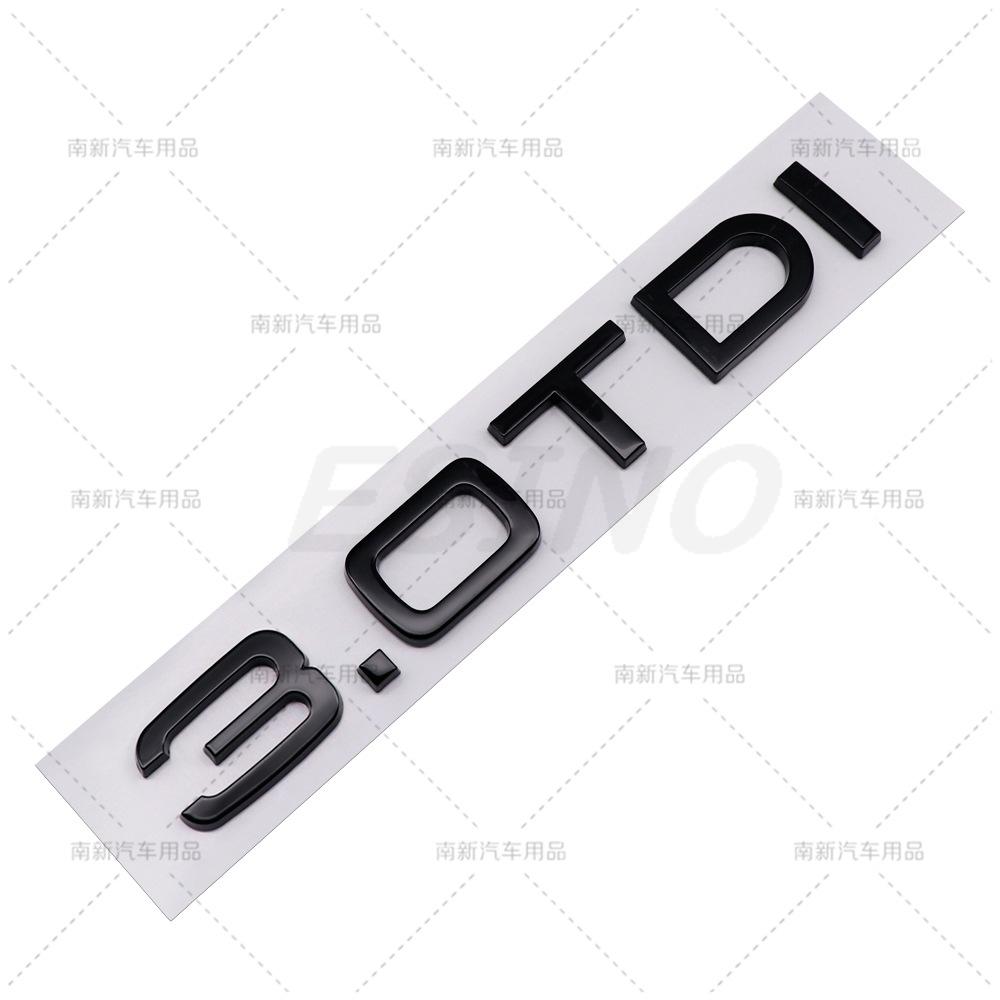 3D 1.6 1.9 2.0 3.0 4.0 TDI Car Trunk ABS Badge Emblem Rear Tailgate Fender Door Adhesive Badge for f2 A4 A5 A6 A7 A8 Q3 Q5 Q7