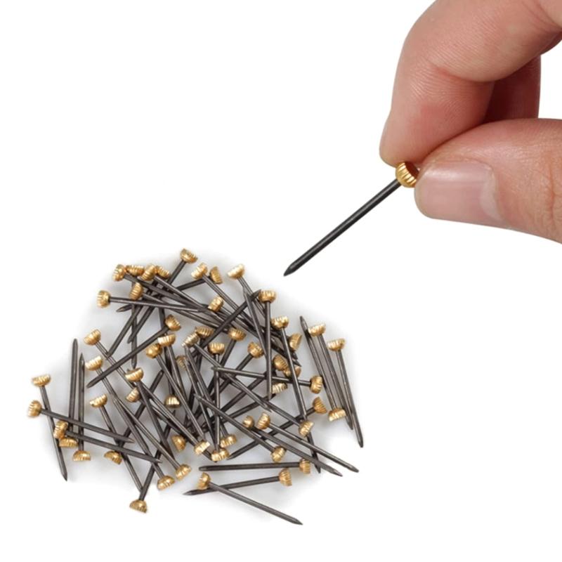 Versatile Half-round Head Nails Picture Frame Tacks for Various Surfaces 50 Pack