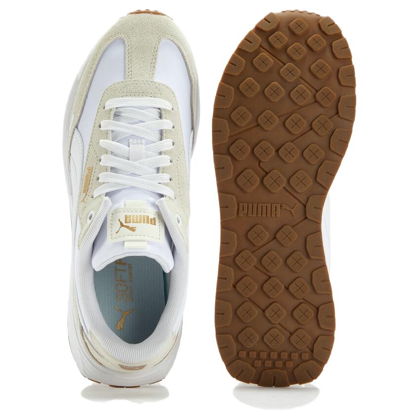 Puma Runtamed Wind Versatile Comfortable Low-Top Lifestyle Sneakers Unisex Sneakers White Beige 404412-03