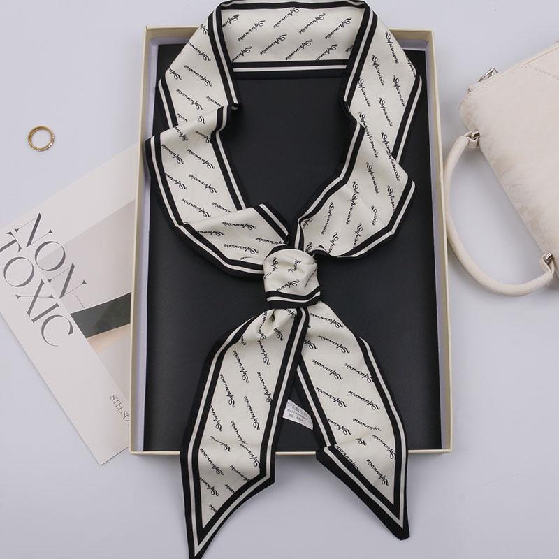 Versatile Imitation Silk Scarf: Long Ribbon, Bag Accent, Fashion Waistband