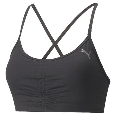 Solid Color Crossback Sports Bra Women Underwear Black 521602-01