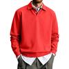 Men's Color Long Sleeve Shirt Casual Collared Top for Daily Wear