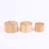 1/5 Pcs Eco-Friendly Screw Bamboo Bottle Caps With Reducer Replace Empty Bottle Caps With Drop Plug Real Bamboo Cover Screw Cap
