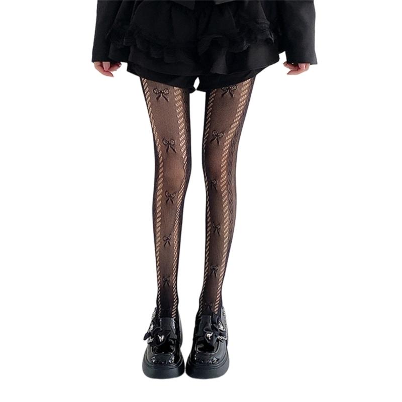Patterned Fishnet Stockings Leggings,Highs Waist Tights Stockings for Women,Fishnets Thigh Highs Stockings Pantyhose