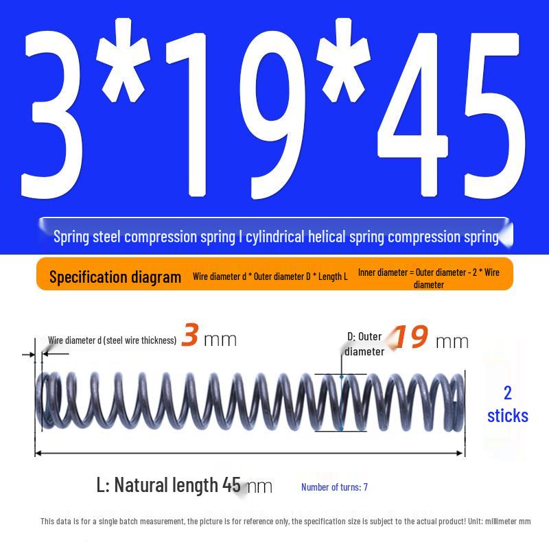 Compression Spring Y-Type Shock Absorbing Coil 3*16/17/18/19/20
