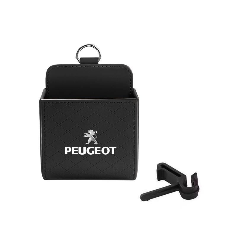 Car Badge Air Outlet Storage Box Phone Glasses l Organizer For Peugeot 5008 408 308 Landtrek 208 2008 3008 Rifter 508 301 108 608
